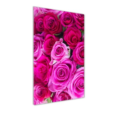 Foto auf glas vertikales Rosa Rosen