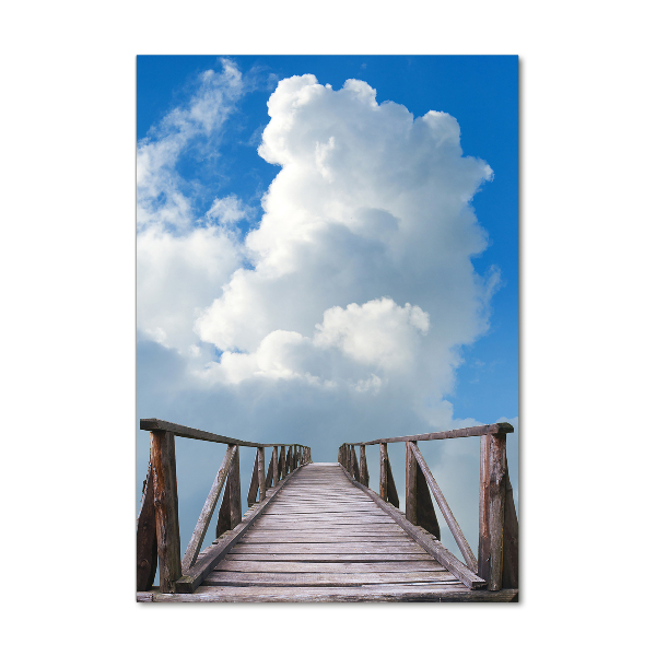 Glasbild vertikales Der Weg zum Himmel