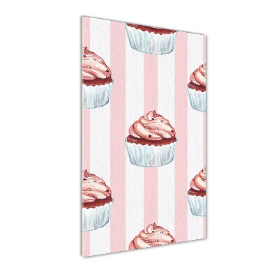 Foto auf glas vertikales Cupcakes