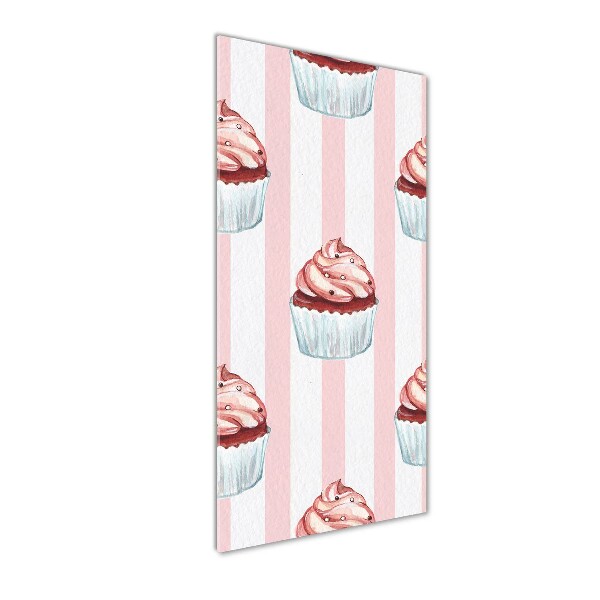 Foto auf glas vertikales Cupcakes