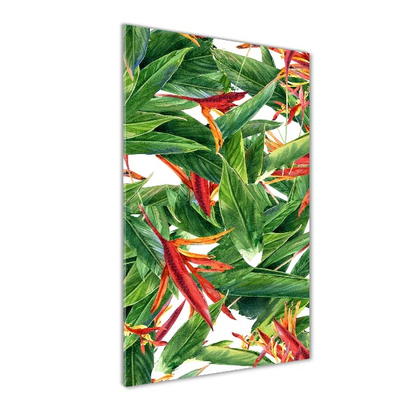 Bild aus glas vertikales Strelitzia reginae