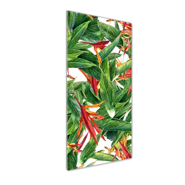 Bild aus glas vertikales Strelitzia reginae