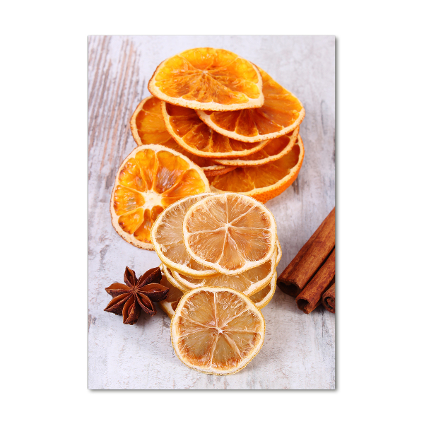 Bild aus glas vertikales Der Duft von Weihnachten