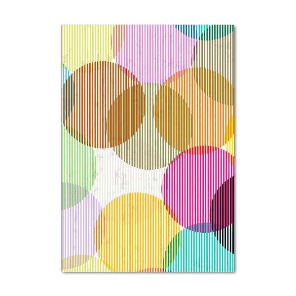 Foto auf glas vertikales Farbige Kreise