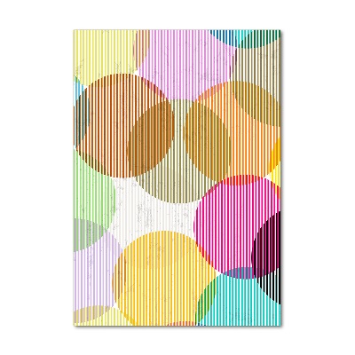 Foto auf glas vertikales Farbige Kreise