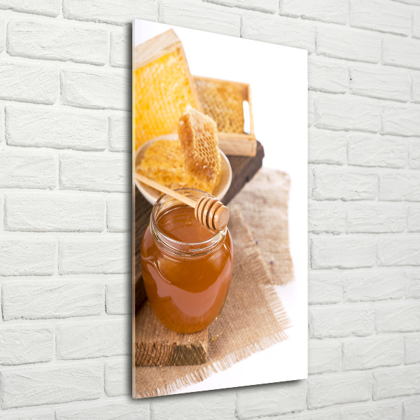 Bild aus glas vertikales Honigwaben