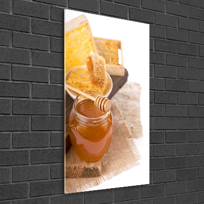 Bild aus glas vertikales Honigwaben