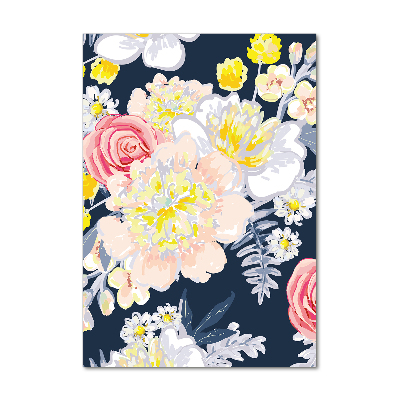 Foto auf glas vertikales Ein Blumenstrauß