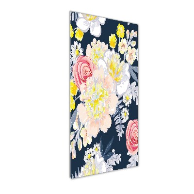Foto auf glas vertikales Ein Blumenstrauß