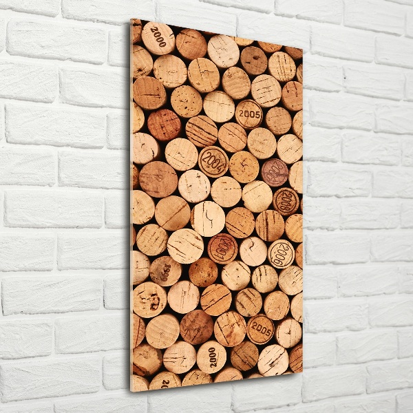Foto auf glas vertikales Weinkorken