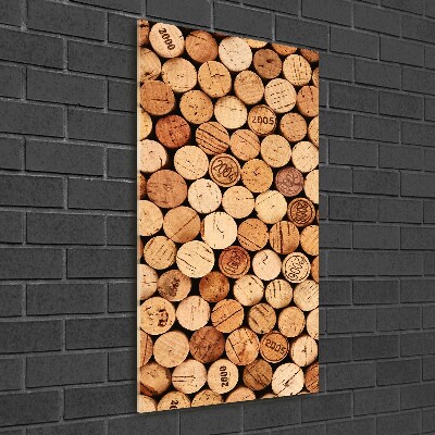 Foto auf glas vertikales Weinkorken