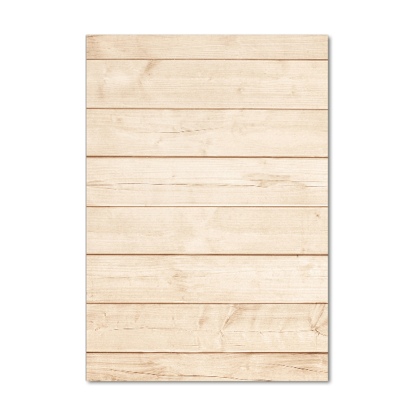 Bild aus glas vertikales Holzhintergrund