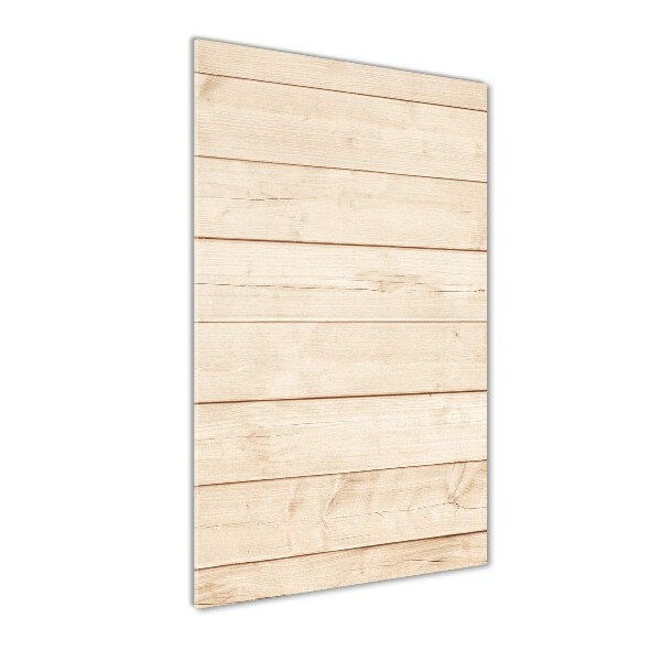 Bild aus glas vertikales Holzhintergrund