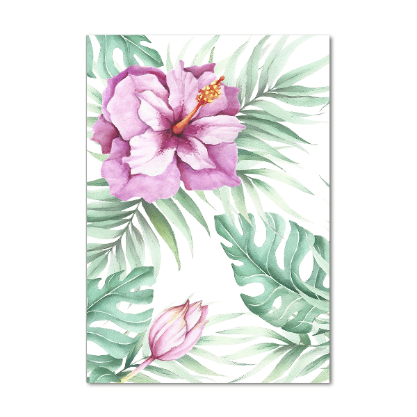 Foto auf glas vertikales Hawaiianisches Muster