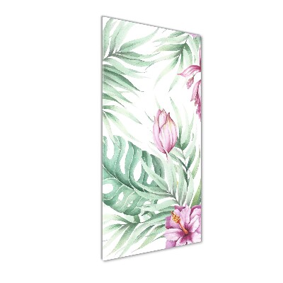 Foto auf glas vertikales Hawaiianisches Muster
