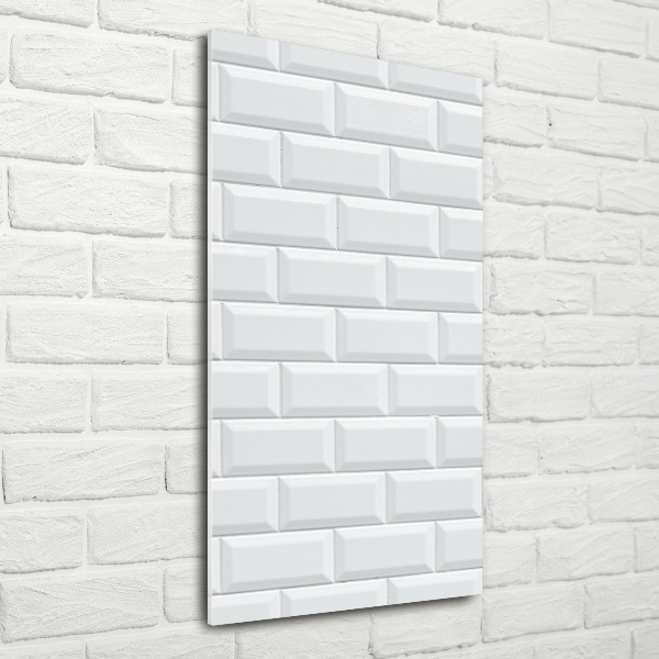 Glasbild vertikales Keramikwand