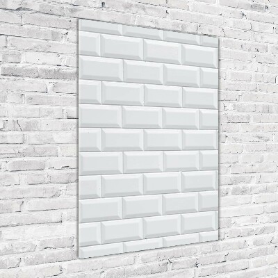 Glasbild vertikales Keramikwand