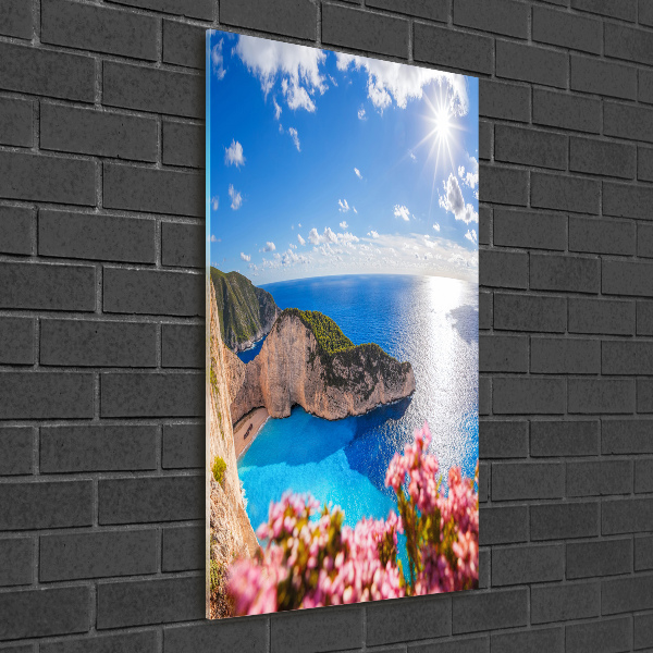 Bild aus glas vertikales Zakynthos, Griechenland