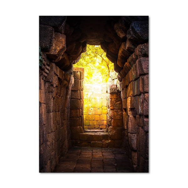 Glasbild vertikales Die Schlosskeller