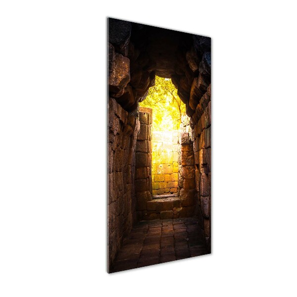 Glasbild vertikales Die Schlosskeller