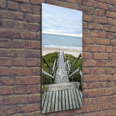 Foto auf glas vertikales Weg zum Strand