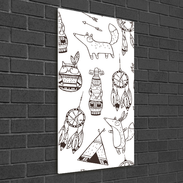 Bild aus glas vertikales Indischer Hintergrund