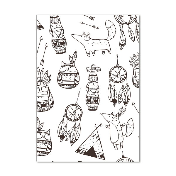 Bild aus glas vertikales Indischer Hintergrund