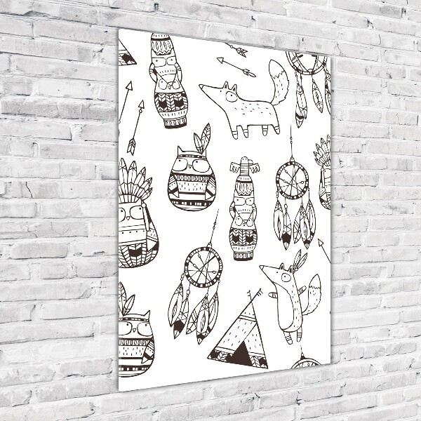 Bild aus glas vertikales Indischer Hintergrund