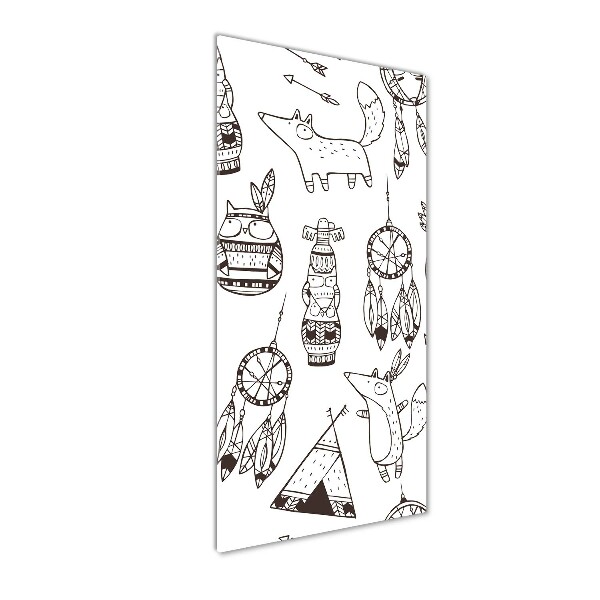 Bild aus glas vertikales Indischer Hintergrund