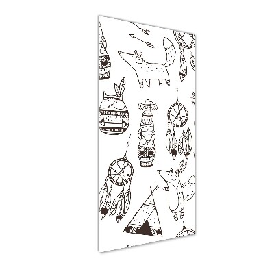 Bild aus glas vertikales Indischer Hintergrund