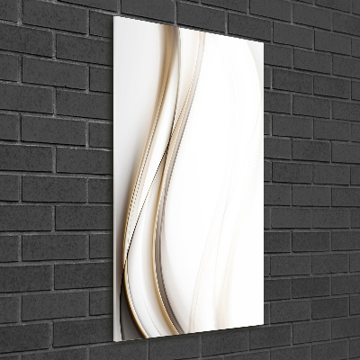 Foto auf glas vertikales Abstrakte Welle