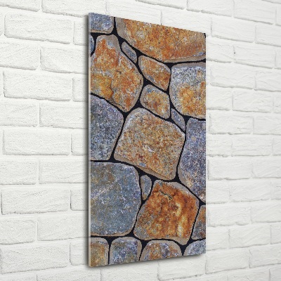 Foto auf glas vertikales Steine ​​im Hintergrund