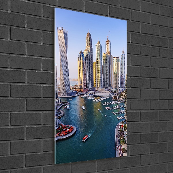 Bild aus glas vertikales Dubai Creek