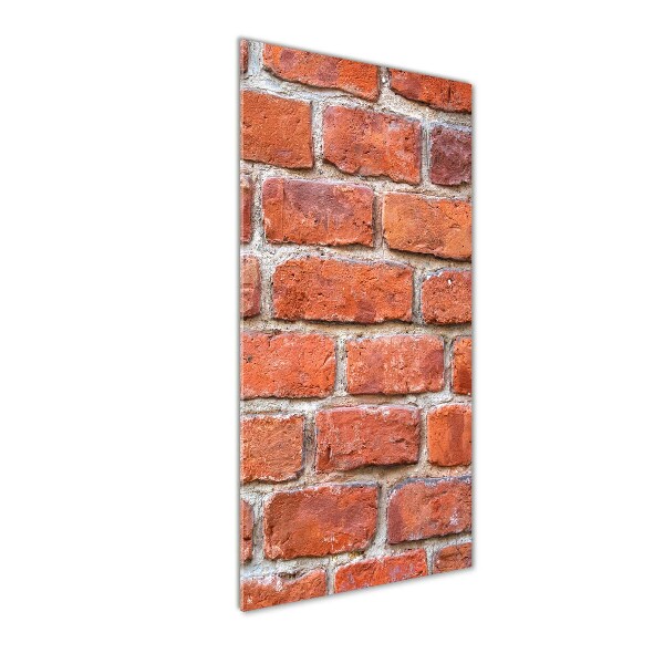 Foto auf glas vertikales Ziegelmauer