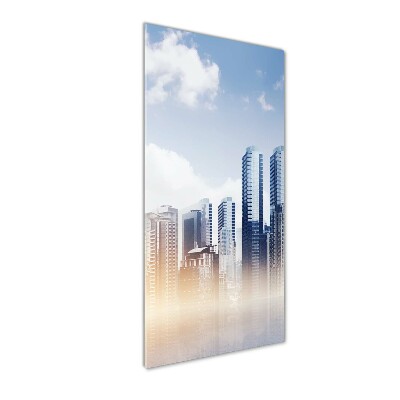 Bild aus glas vertikales Wolkenkratzer