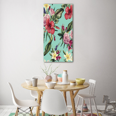 Bild aus glas vertikales Hawaiianisches Muster