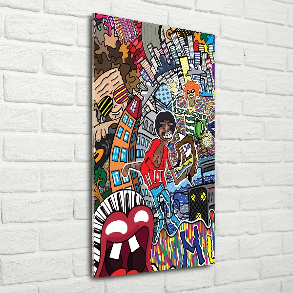 Bild aus glas vertikales Musikalische Collage