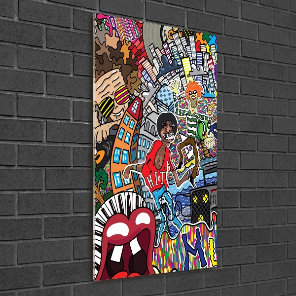 Bild aus glas vertikales Musikalische Collage