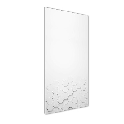 Bild aus glas vertikales Sechsecke Hintergrund