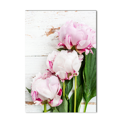 Foto auf glas vertikales Pfingstrose