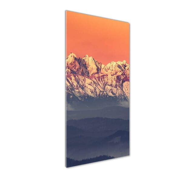 Foto auf glas vertikales Panorama der Tatra-Berge