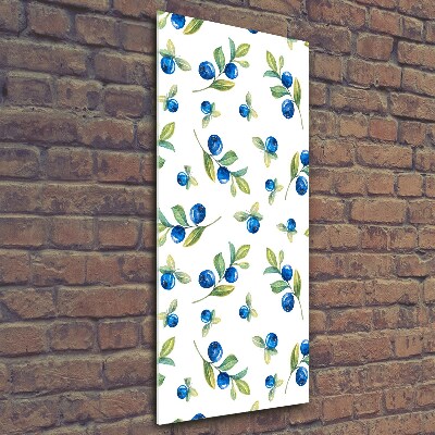 Glasbild vertikales Beeren