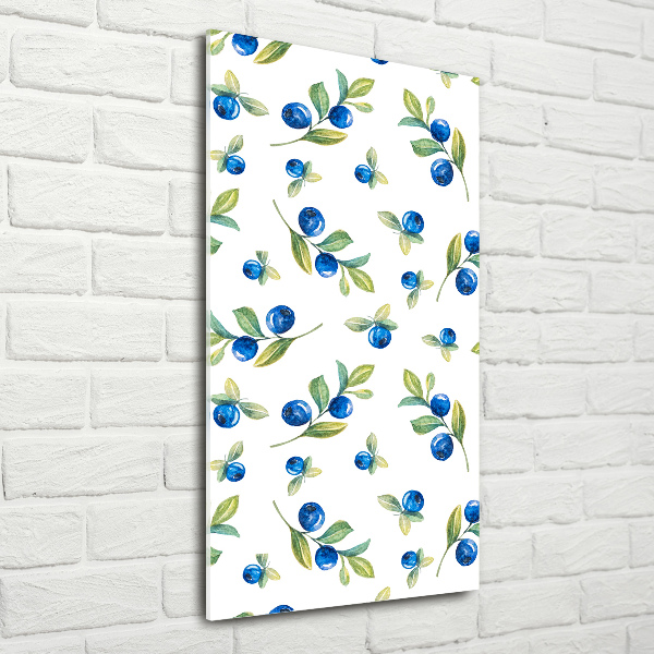 Glasbild vertikales Beeren