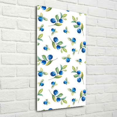 Glasbild vertikales Beeren