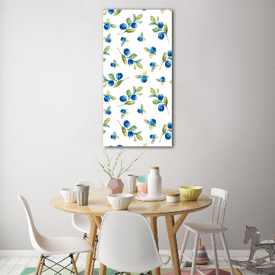 Glasbild vertikales Beeren