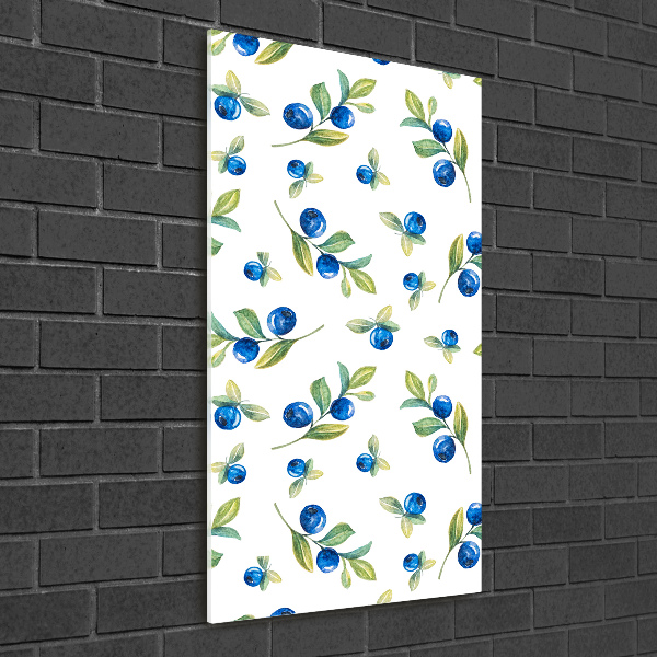 Glasbild vertikales Beeren