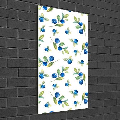 Glasbild vertikales Beeren