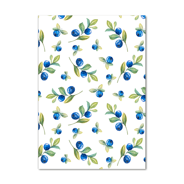 Glasbild vertikales Beeren