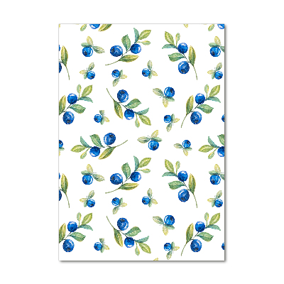 Glasbild vertikales Beeren