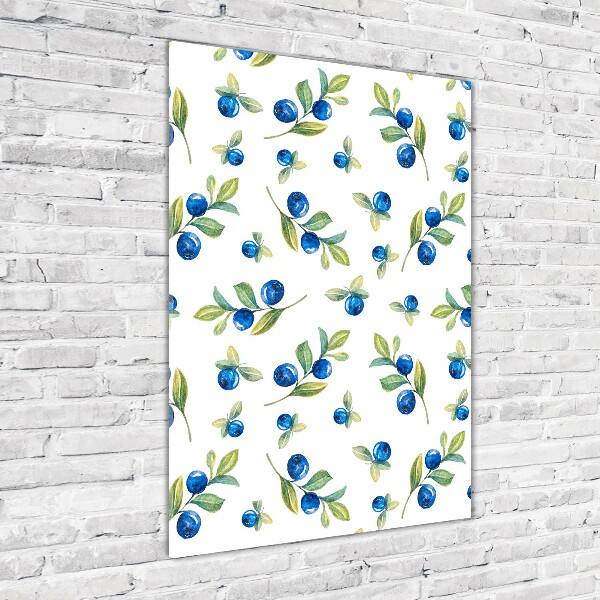 Glasbild vertikales Beeren